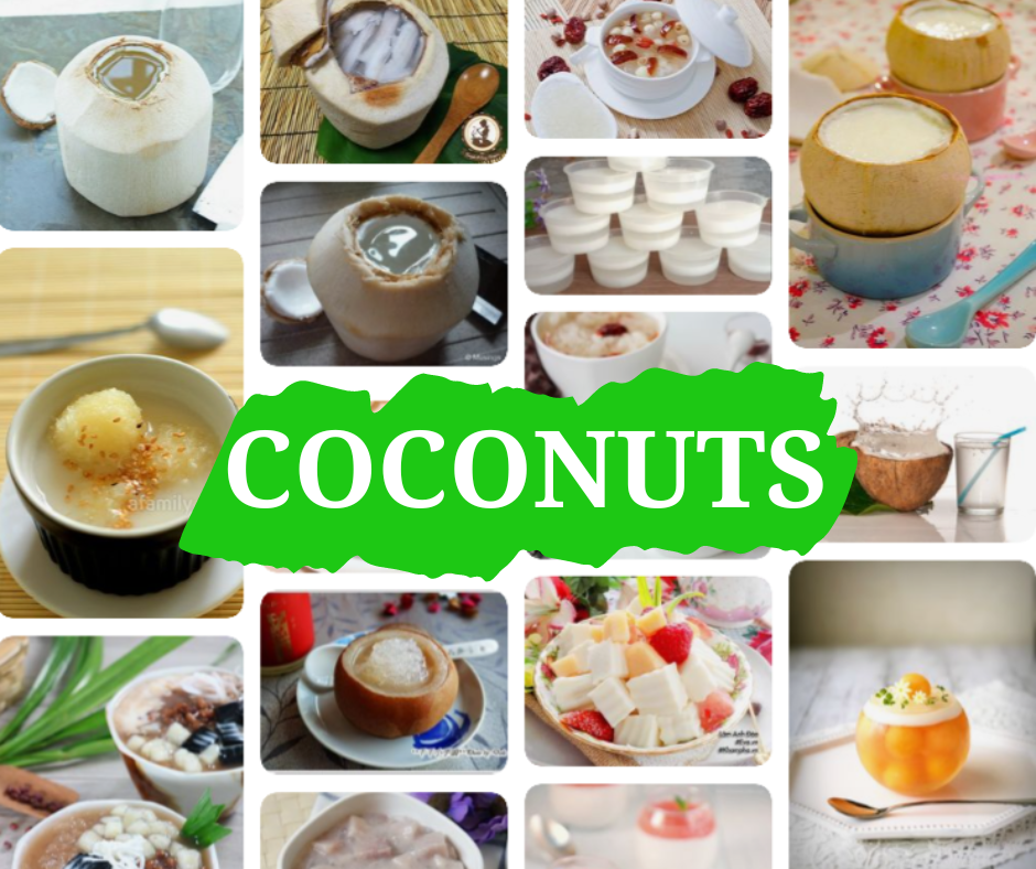Delicious coconut dishes 